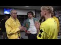 Jack Harlow & Pete Davidson interviewing Jake Paul before Triller fight club event