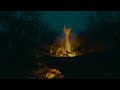 Relaxing Fireplace ambience 🔥 1 Hour Spring Campfire 🔥 fireplace sound for sleeping _ Crackling _
