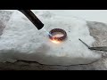 making a ring from copper and silver wire || How it's made/ jewellery making/ gold Smith Luke