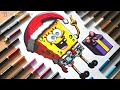 Drawing Christmas SpongeBob (SpongeBob SquarePants) Time-lapse | JMZ Illustrations