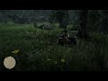 RDR2- Javier playing guitar in the rain