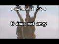 1 Corinthians 13:4-8 Repeating for One Hour - Relaxing Voice - No Background Music or Sounds