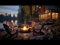 Peaceful Lakeside with Cozy Fire Crackles | Perfect for Sleep snd Relaxation