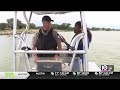 Live interview on a boat with a game warden