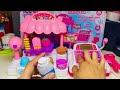 10 Minutes Satisfying with Unboxing and Review Pink Ice cream set store with cash Register ASMR