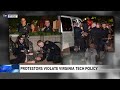 Protestors violate Virginia Tech's policy