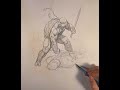 Frank Cho Drawing Demo - Teenage Mutant Ninja Turtle Leonardo