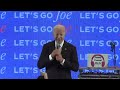 Joe Biden gives speech to supporters following presidential debate