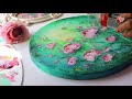 How to Paint Abstract Peonies using Easy Technique ? Acrylic Painting for Beginners