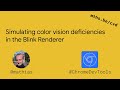 Simulating color vision deficiencies in the Blink Renderer (available in Flemish and English)