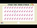 FIND THE ODD EMOJI OUT to Win this Quiz! | Emoji Quiz | Easy, Medium, Hard