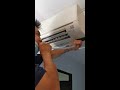 How to unclog a mitsubishi starmex aircon water dripping pipe