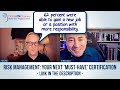 PMI-RMP: PMI’s Risk Management Professional Certification - with Harry Hall