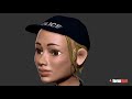 Sculpting a STYLIZED female POLICE Girl from scratch without references! PART2