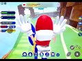 Playing Roblox sonic speed simulator