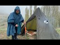EXTREME -38C EXTREME COLD WINTER CAMPING in a HOT CAMPING ALONE in a HOT TENT ASMR