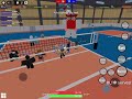 My Roblox friend hacking in volleyball 4.2