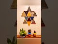 Wall decor from waste material #shorts #shortvideo #diy #wastematerialcraft #bestoutofwaste