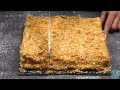 Cake in 25 minutes! Simple, quick and tasty cake recipe | Lazy Napoleon cake from puff pastry