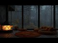 Soothing Rainfall and Crackling Fire - A Harmonious Symphony for Deep Sleep and Relaxation