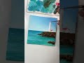 Light house painting/ seascape painting/ acrylic painting tutorial/ acrylic painting for beginners