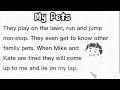 My pets essay || My Dog Essay || My cat Essay in English  @learnenglishwithsanafarhan