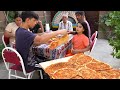 Turkish Street Food Lahmacun in Village Kitchen Style in the Oven!