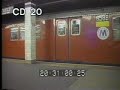 1990s NYC train commuters - color archival stock footage