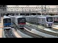 【鉄道模型】直通車だらけ　東武スカイツリーライン複々線区間　[Model Railroad] Vehicles running on the Tobu Skytree Line