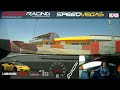 professional driver ripping a Lamborghini huracan around vegas race track over 200kph