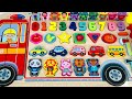 Let’s Create a Firetruck Puzzle using Shapes, Numbers, Vehicles & Animals