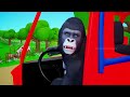 Crazy Monkey vs Innocent Buffalo: Hilarious Animal Antics | Funny Animated Cartoons