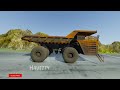 Epic Downhill Car Survival (Monster Truck, Mixer Truck, Belaz, Mcqueen, Sedan Car, BTR) BeamNg Drive