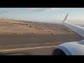 Ryanair B738 morning landing in Fuerteventura