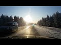 Driving in Finland. Levi - Rovaniemi, November 4, 2019