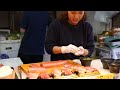 Japanese Street Food - TSUKIJI MARKET SUSHI SASHIMI Japan Seafood