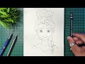 How To Draw Elsa From Frozen | Easy Drawing Tutorial For Beginners And Kids