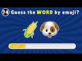 Guess 100 WORDS by Emoji? | Emoji quiz
