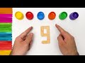 DIY Numbers with Wooden Sticks | Learning Numbers and Colors for Toddlers🎨
