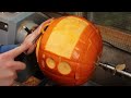 Woodturning - Extreme Pumpkin Carving 2!!
