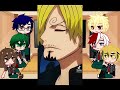 MHA react to Sanji as their new teacher || ENG/ESP|| ||OP x MHA|| SHORT ||