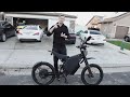 This e–Bike is literally an Electric Dirtbike with Pedals