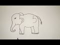 How To Draw Elephant From Number 55 l Elephant Drawing Ideas l Online Drawing l Number Drawing l Art