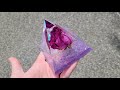 Resin Pyramid with flowers | Resin Pyramid step by step | Resin Pyramid DIY using liquid diamonds