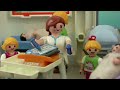Playmobil Film Familie Hauser - Krankenhausroutine mit den Fünflingen - Spielzeug Video für Kinder