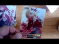 Unboxing a booster box of Anime Waifu Cards from Temu