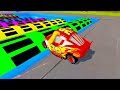 Big & Small: Red Vizor Monster Truck vs Mcqueen Massive Plow vs Thomas Trains - BeamNG.Drive
