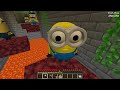 JJ and Mikey HIDE From Scary MINIONS.EXE in Minecraft Challenge Maizen Security House