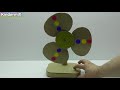 How to make a fan out of cardboard Electric Table Fan of cardboard