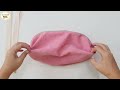 The simple way how to make a little zipper pouch bag